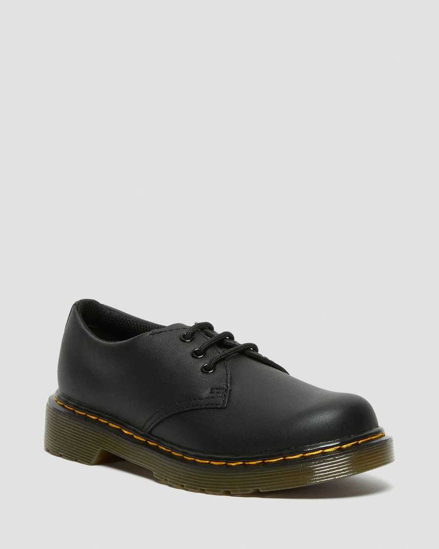 JUNIOR 1461 SOFTY T LEATHER SHOES
