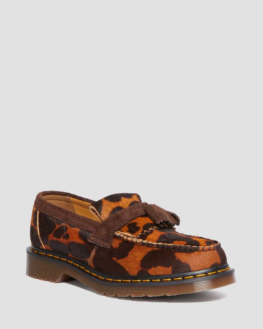 ADRIAN Made in England Hair On Tassel Loafers