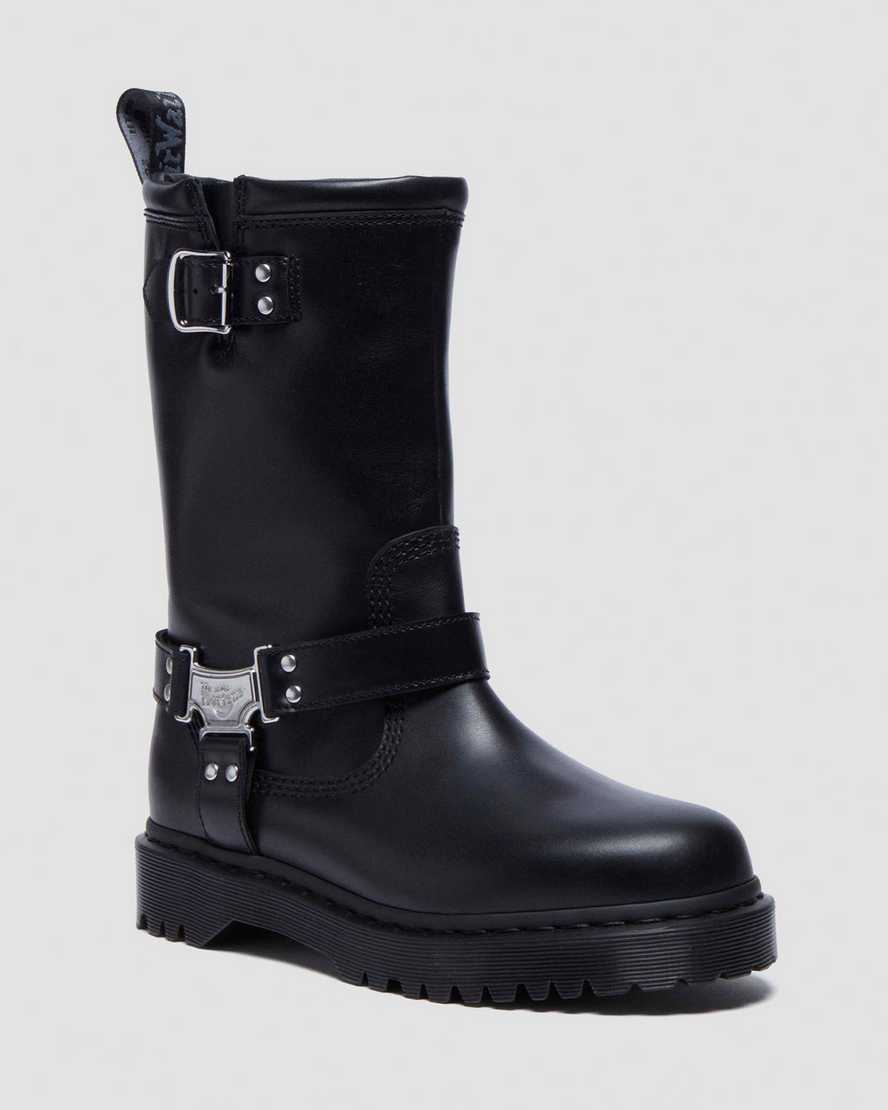ANISTONE HI Leather Biker Boots