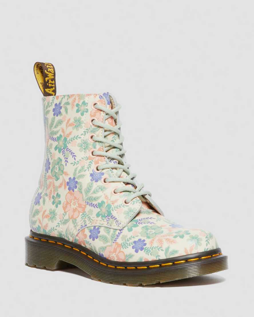 1460 VONDA Floral Reclaimed Leather Boots