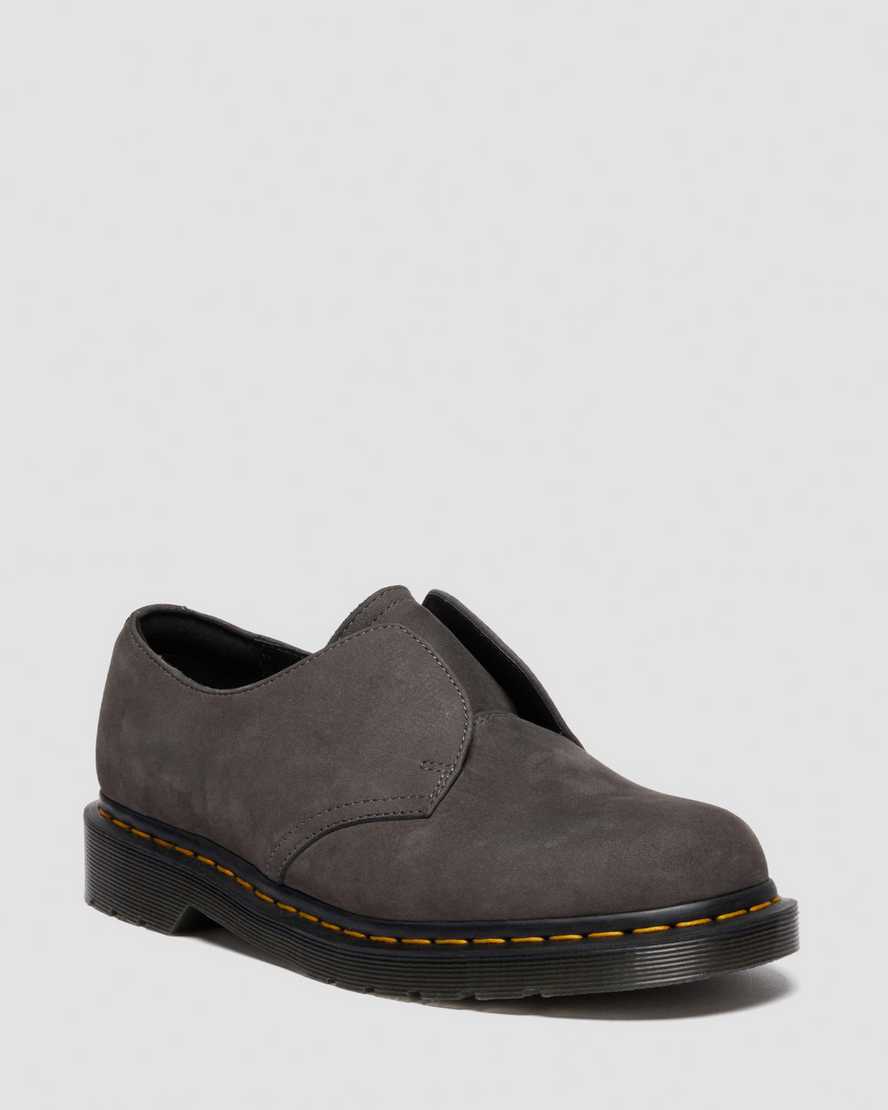 1461 LACELESS Soft Nubuck Slip On Shoes
